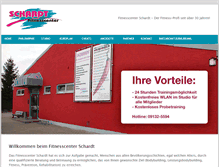 Tablet Screenshot of fitnesscenter-schardt.de